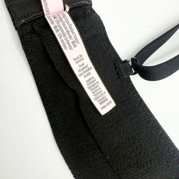 Victoria’s Secret Body by Victoria Strapless Push Up Bra Black - US 34D - Picture 5 of 5